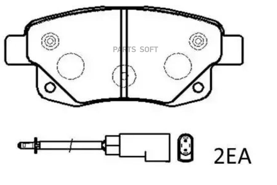 

Колодки тормозные дисковые FORD: Transit () 1шт HSB HP9699