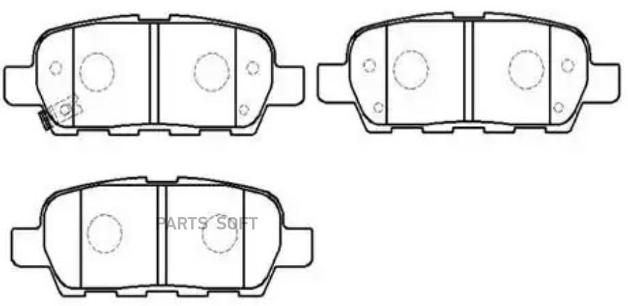 

Колодки тормозные дисковые INFINITI: G35 NISSAN: : QASHQAI 07-