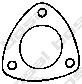 

256-041 прокладка глушителя Fiat Tipo/Tempra/Uno 1.6-2.0 <97,VW 1.6/1.8 <95