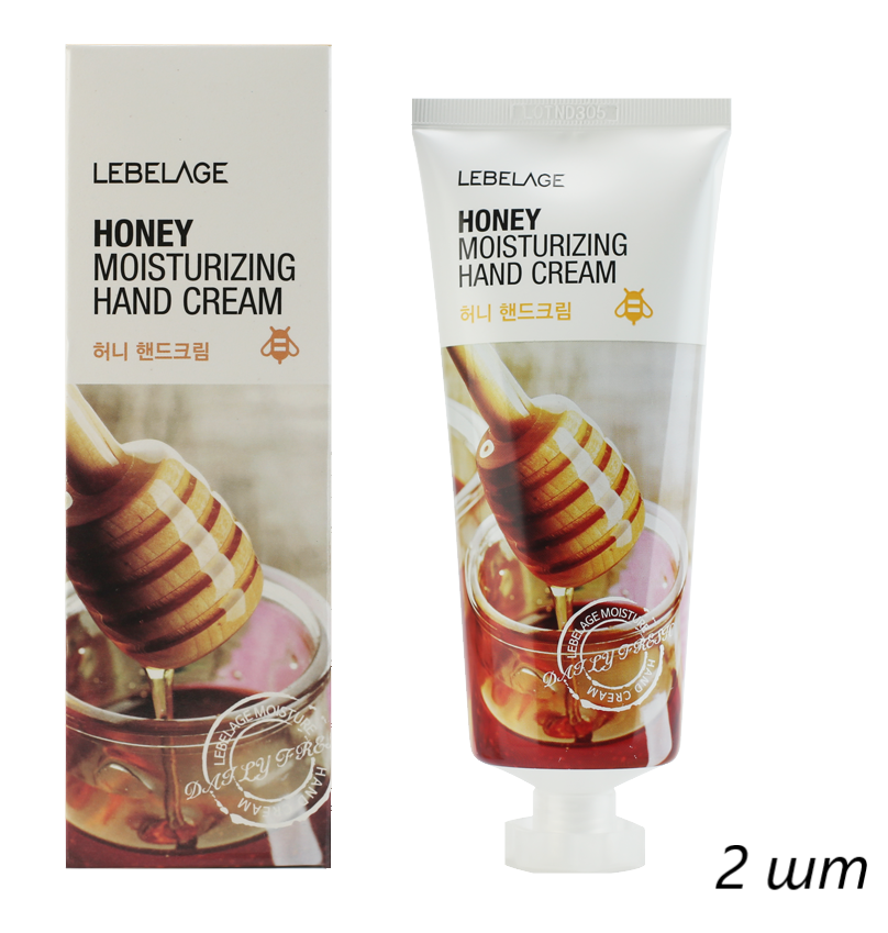Крем для рук Lebelage Honey Moisturizing Hand увлажняющий с экстрактом мёда 100 мл 2 шт