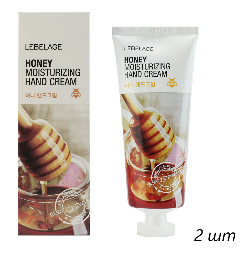 

Крем для рук Lebelage Honey Moisturizing Hand увлажняющий с экстрактом мёда 100 мл 2 шт, kr-13062