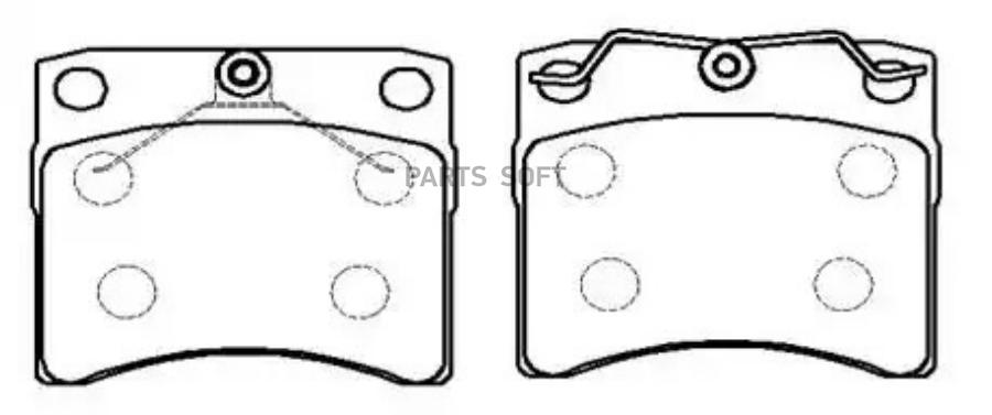 

Колодки тормозные дисковые VW: T4 2.5 () 1шт HSB HP9840