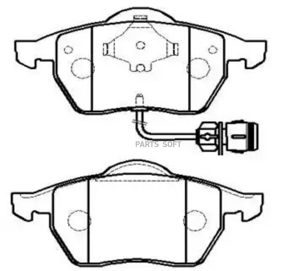 

Колодки тормозные дисковые VW: PASSAT \ AUDI: A4, A6 () 1шт HSB HP9861