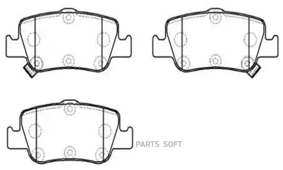 

Колодки Тормозные Дисковые Задн Toyota: Auris (Bosh) 07-, Corolla (Bosh) 07- HSB HP99