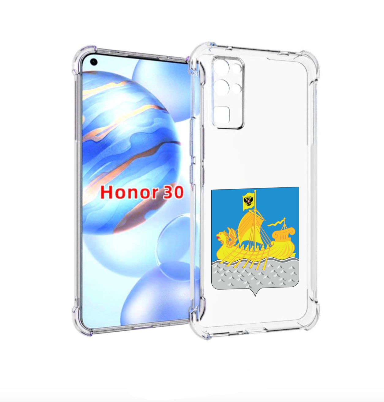 

Чехол бампер MyPads герб-косромская-область для Honor 30 (BMH-AN, Прозрачный, Tocco