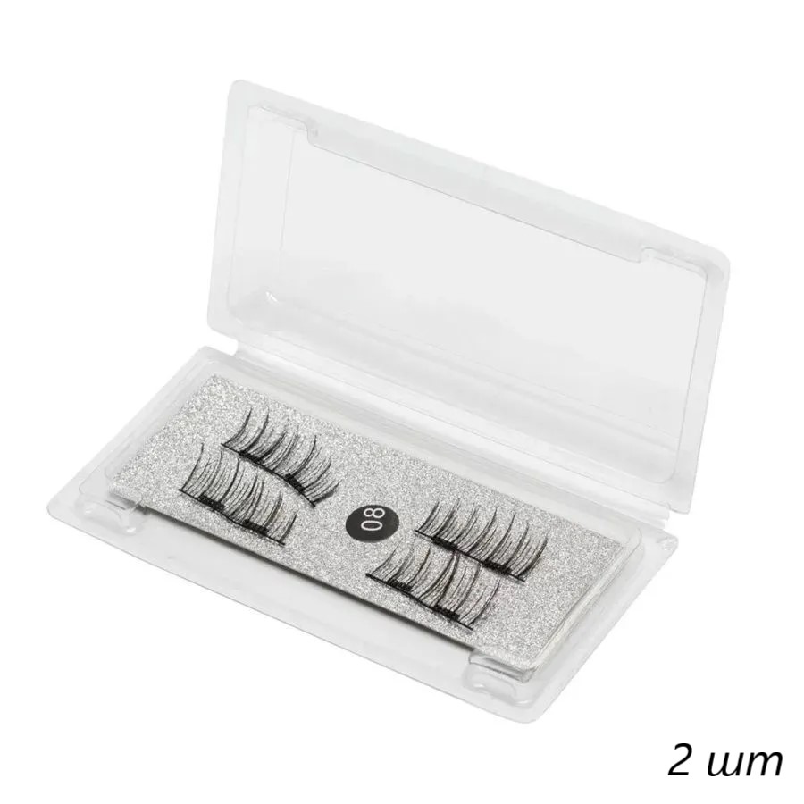 

Накладные ресницы Nail Art магнитные на двух магнитах 08 2 шт, Черный, kr-10781