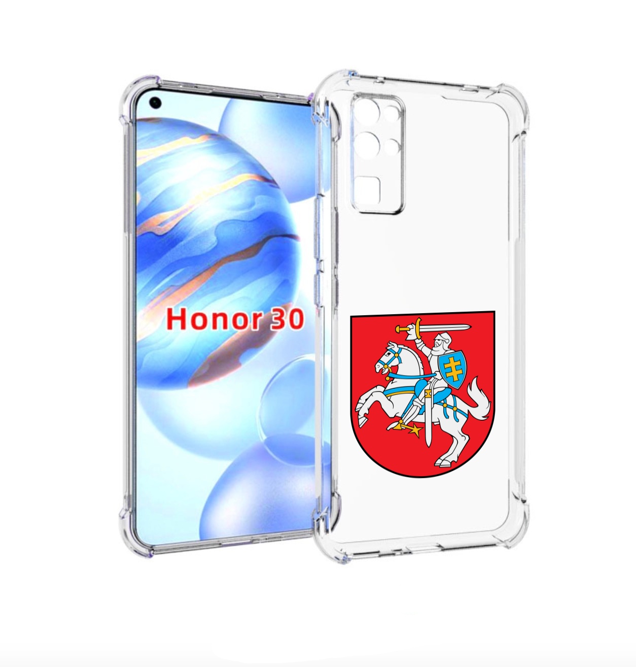 

Чехол бампер MyPads герб-литва для Honor 30 (BMH-AN10) противоуд, Прозрачный, Tocco