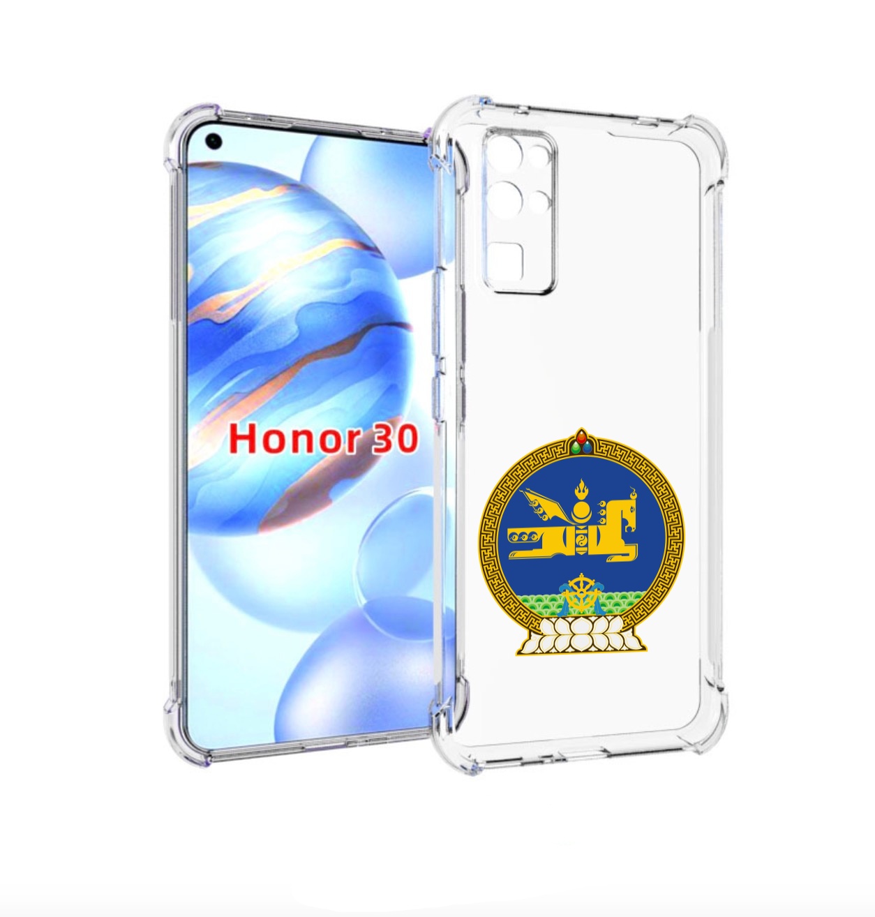 

Чехол бампер MyPads герб-монголия для Honor 30 (BMH-AN10) против, Прозрачный, Tocco