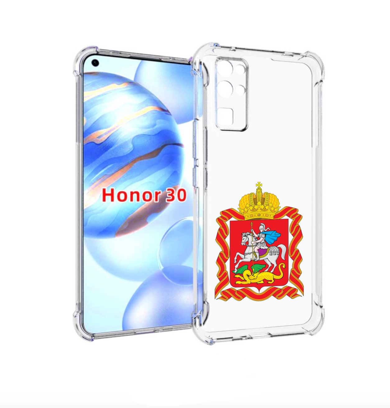 

Чехол бампер MyPads герб-московская-область для Honor 30 (BMH-AN, Прозрачный, Tocco