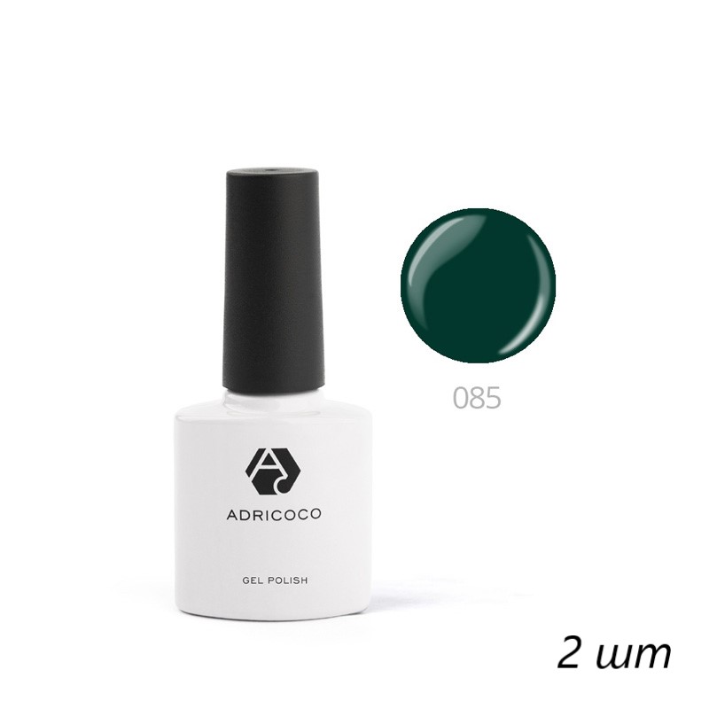 Цветной гель-лак для ногтей AdriCoco №085 зеленый 8 мл 2 шт