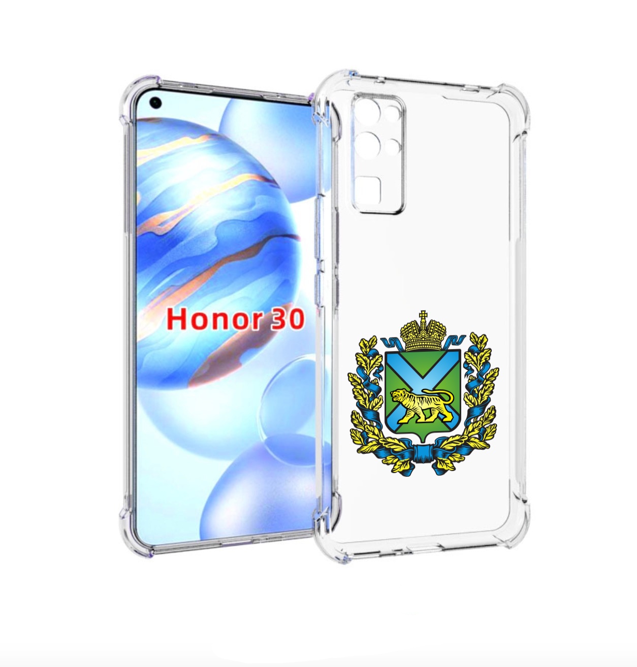 

Чехол бампер MyPads герб-приморскии-краи для Honor 30 (BMH-AN1, Прозрачный, Tocco