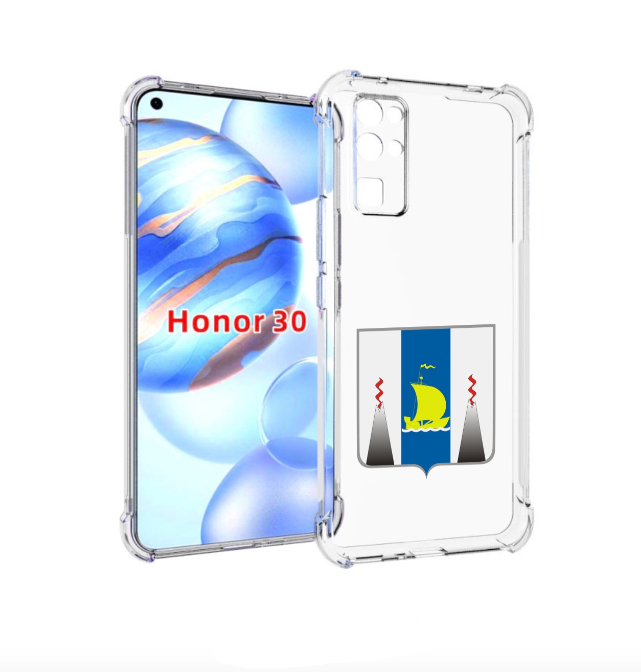 

Чехол бампер MyPads герб-сахалиснкои-области для Honor 30 (BMH-, Прозрачный, Tocco