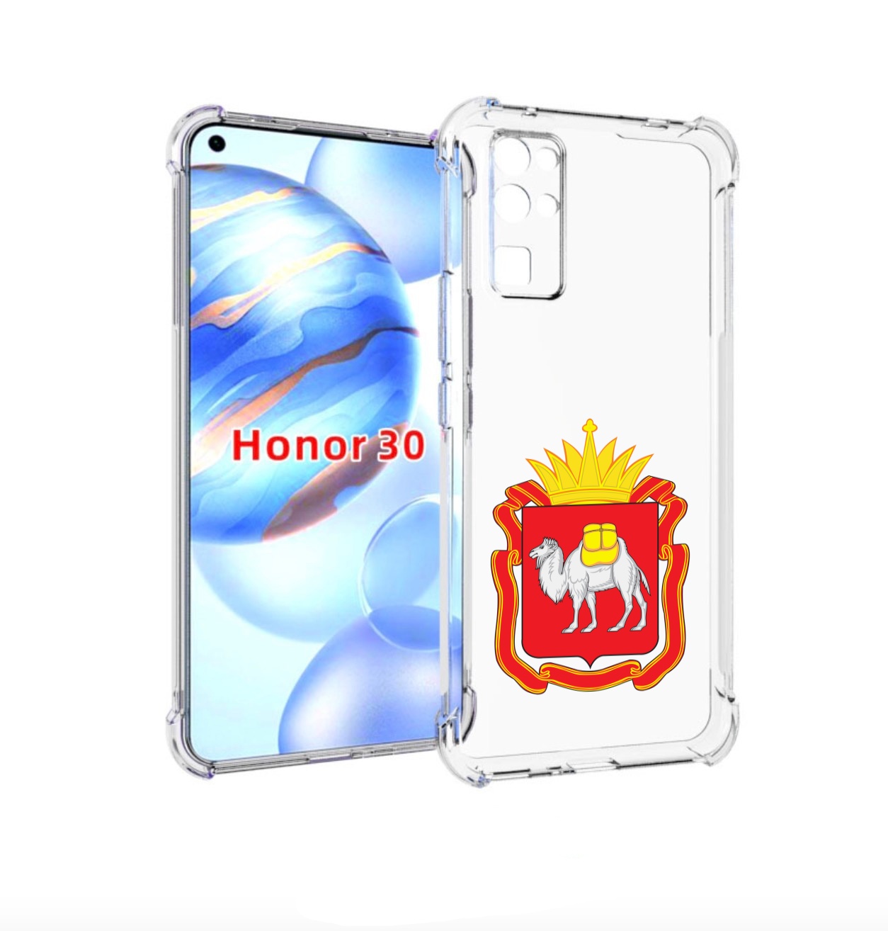 

Чехол бампер MyPads герб-челябинская-область для Honor 30 (BMH-A, Прозрачный, Tocco