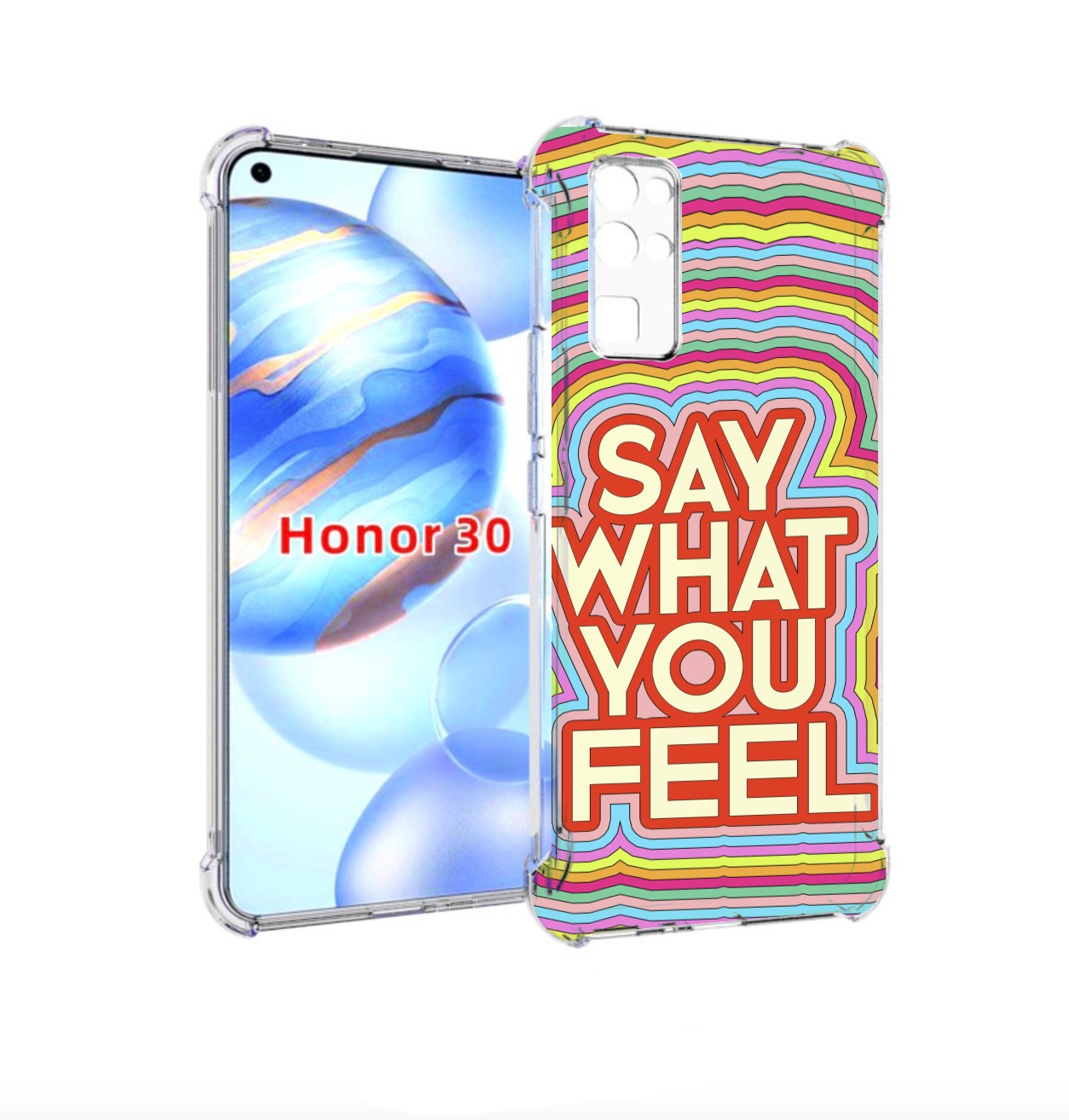 

Чехол бампер MyPads говори то что чувствуешь для Honor 30 (BMH-A, Прозрачный, Tocco