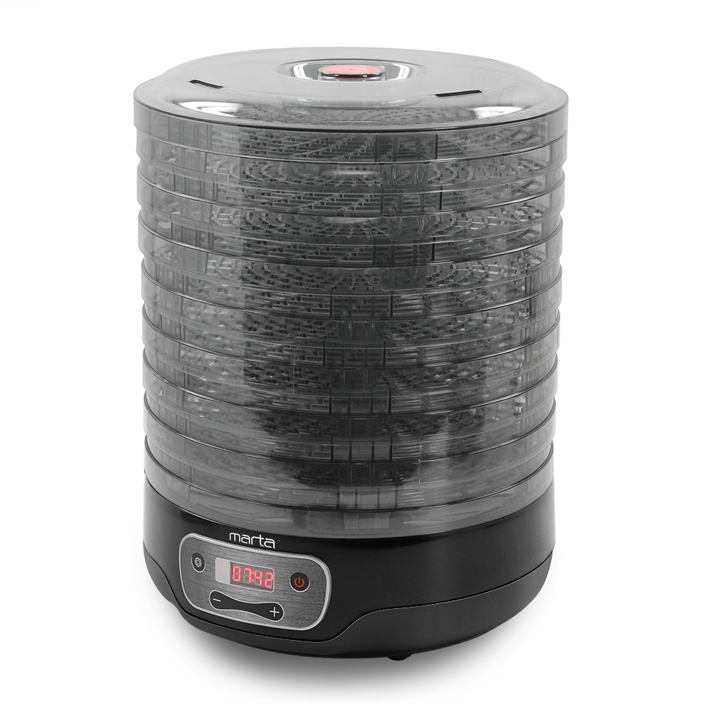 

Сушилка для овощей и фруктов Marta MFD-508PS black, MFD-508PS
