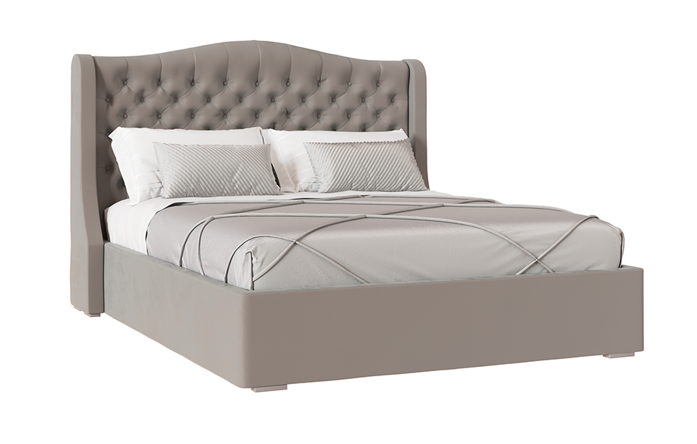 

Кровать Орнелла Ангстрем 811.26 (М) 160х200 с п/м, серый камень, 811.26 (М)