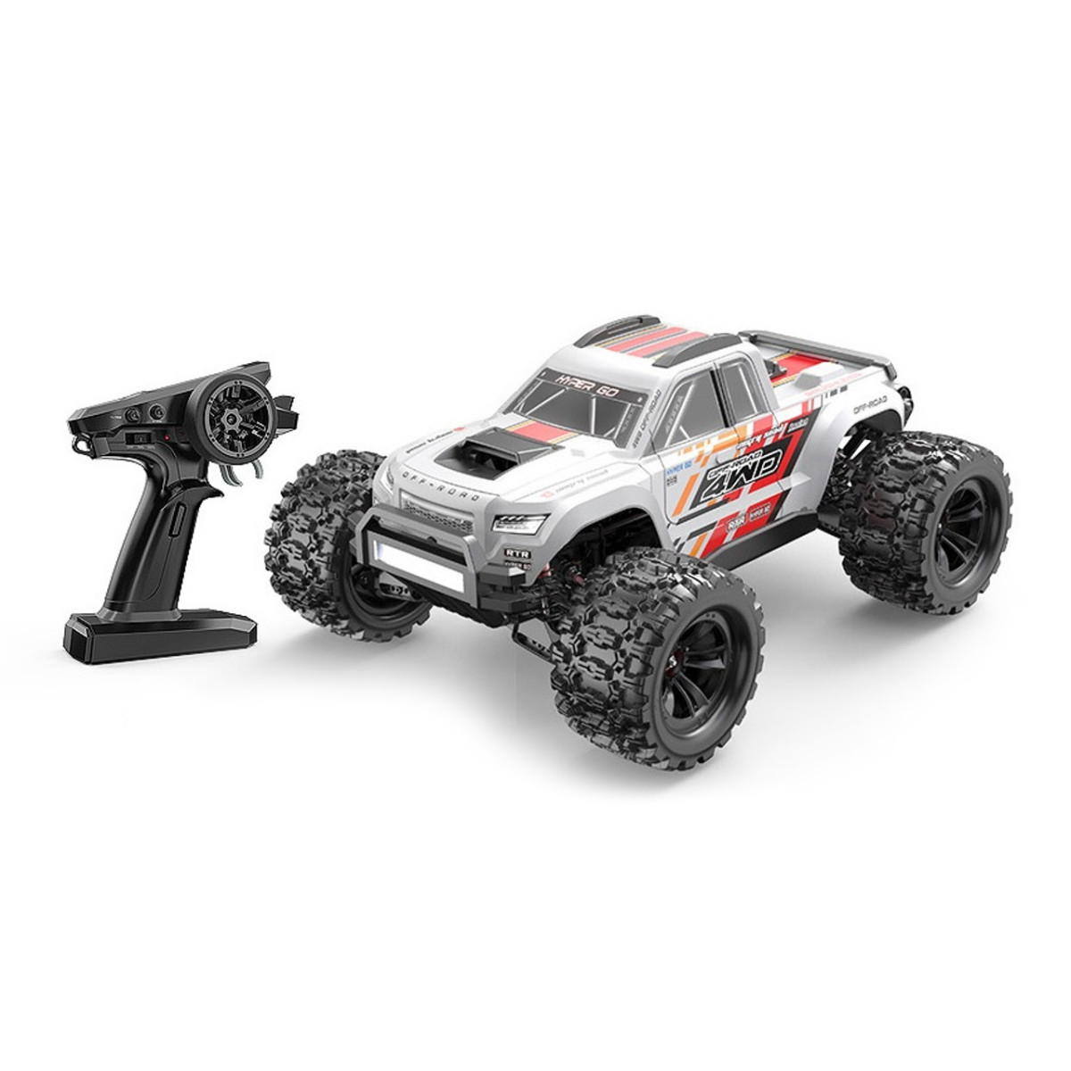 Радиоуправляемый монстр MJX Hyper Go Brushless 4WD 2,4G LED 1:10 - MJX-10208-V1-WHITE