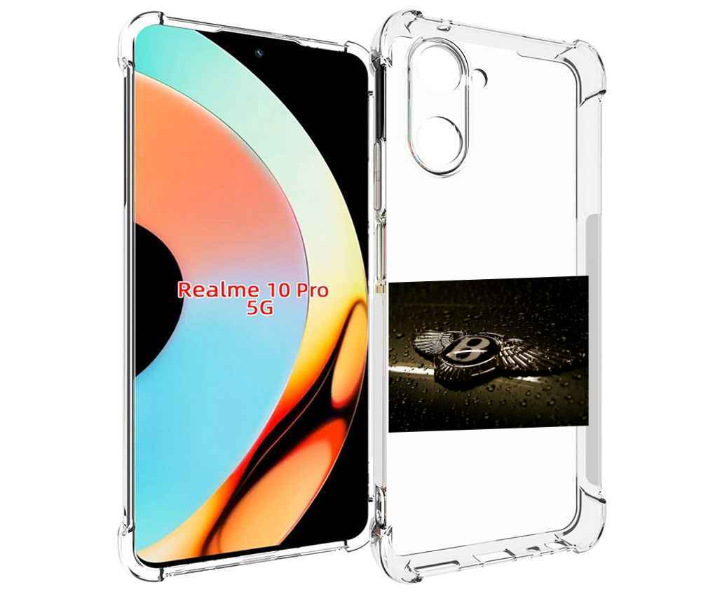 

Чехол бампер MyPads бентли bentley 2 мужской для Realme 10 Pro п..., Прозрачный, Tocco