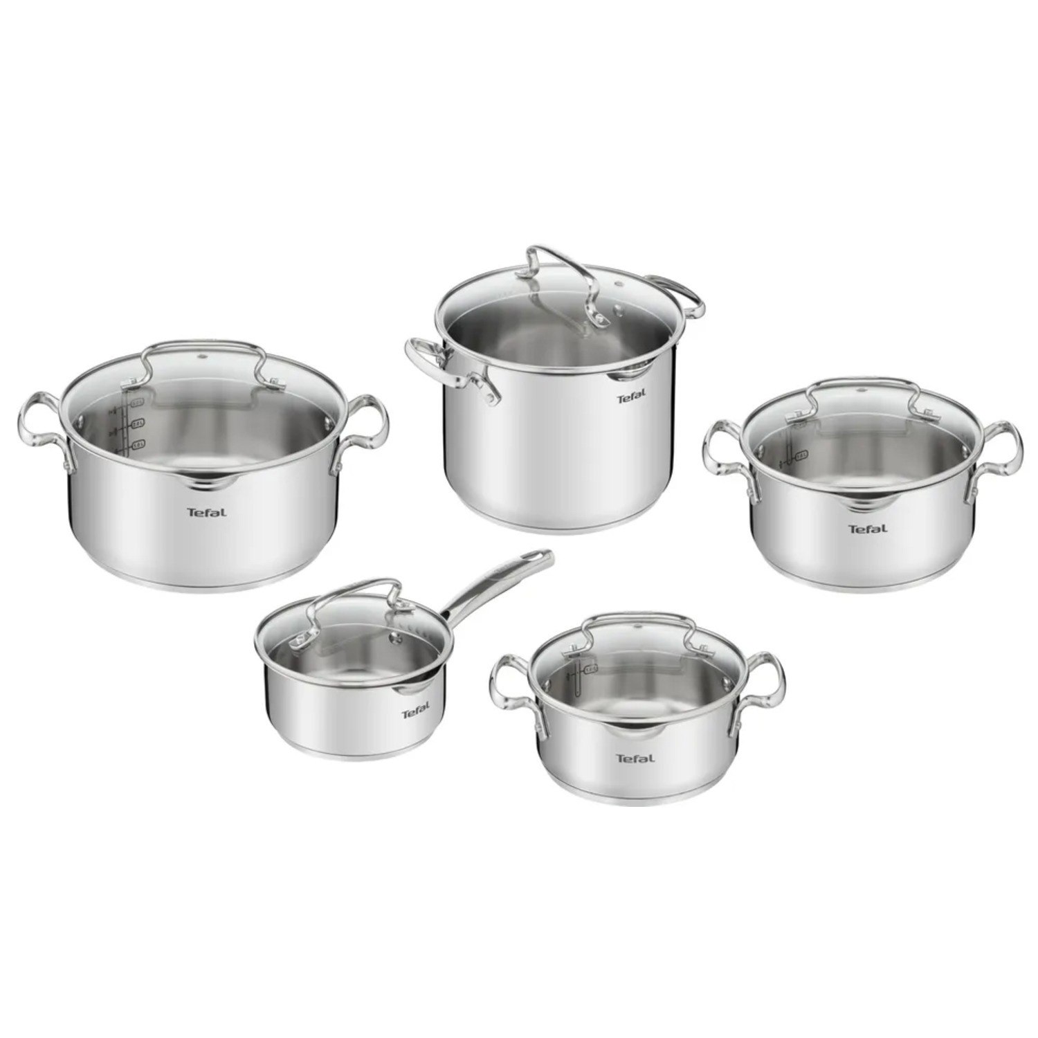 

Набор посуды TEFAL DUETTO+ G719SA74, 10 пр., Серебристый, G719SA74