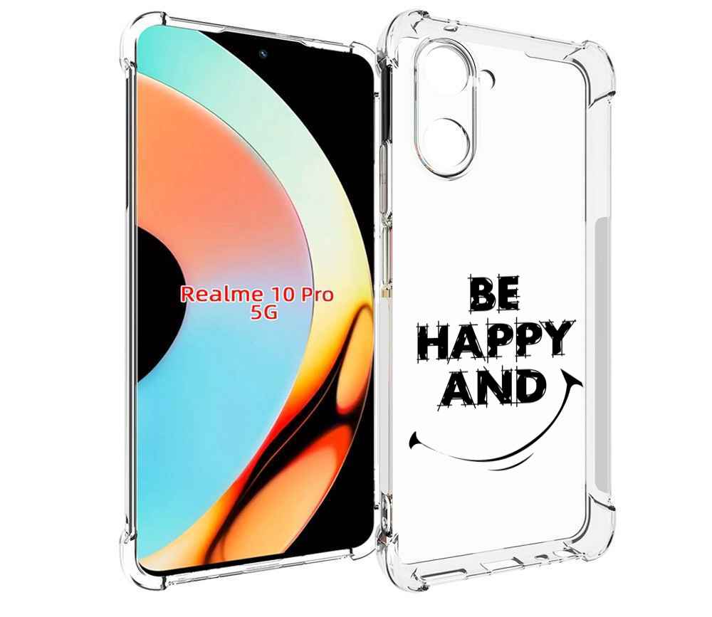 

Чехол бампер MyPads будь-счастливым для Realme 10 Pro противоуда..., Прозрачный, Tocco