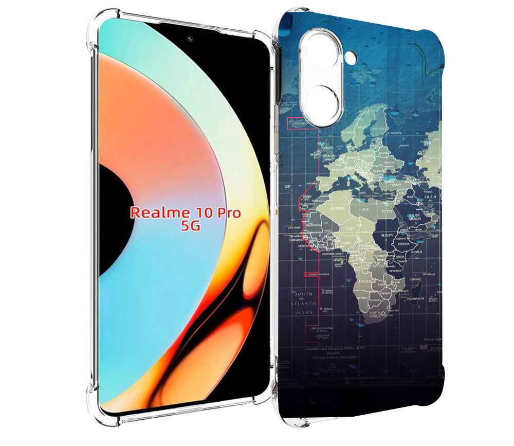 Чехол бампер MyPads бункер-анклава для Realme 10 Pro противоударный