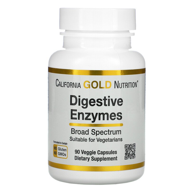 Ферментный препарат California Gold Nutrition Digestive Enzymes капсулы 90 шт.  - купить