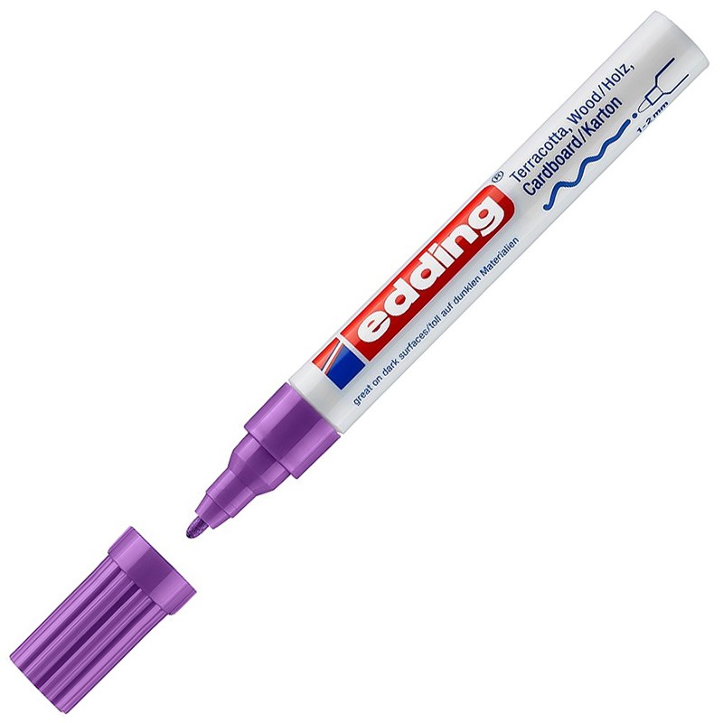 

Edding Маркер лаковый матовый edding 4040, 1-2мм, фиолетовый, Маркер лаковый матовый edding 4040, 1-2мм, фиолетовый