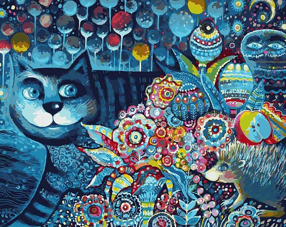 

Картина по номерам Белоснежка Индиго кот, 40x50, Индиго кот
