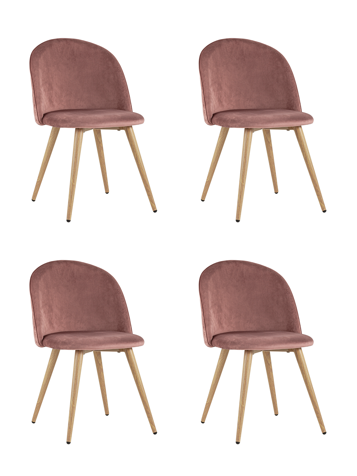 

Комплект стульев 4 шт. Stool Group лион DC-69030A HLR-44 BOX, розовый, Лион с ромбами