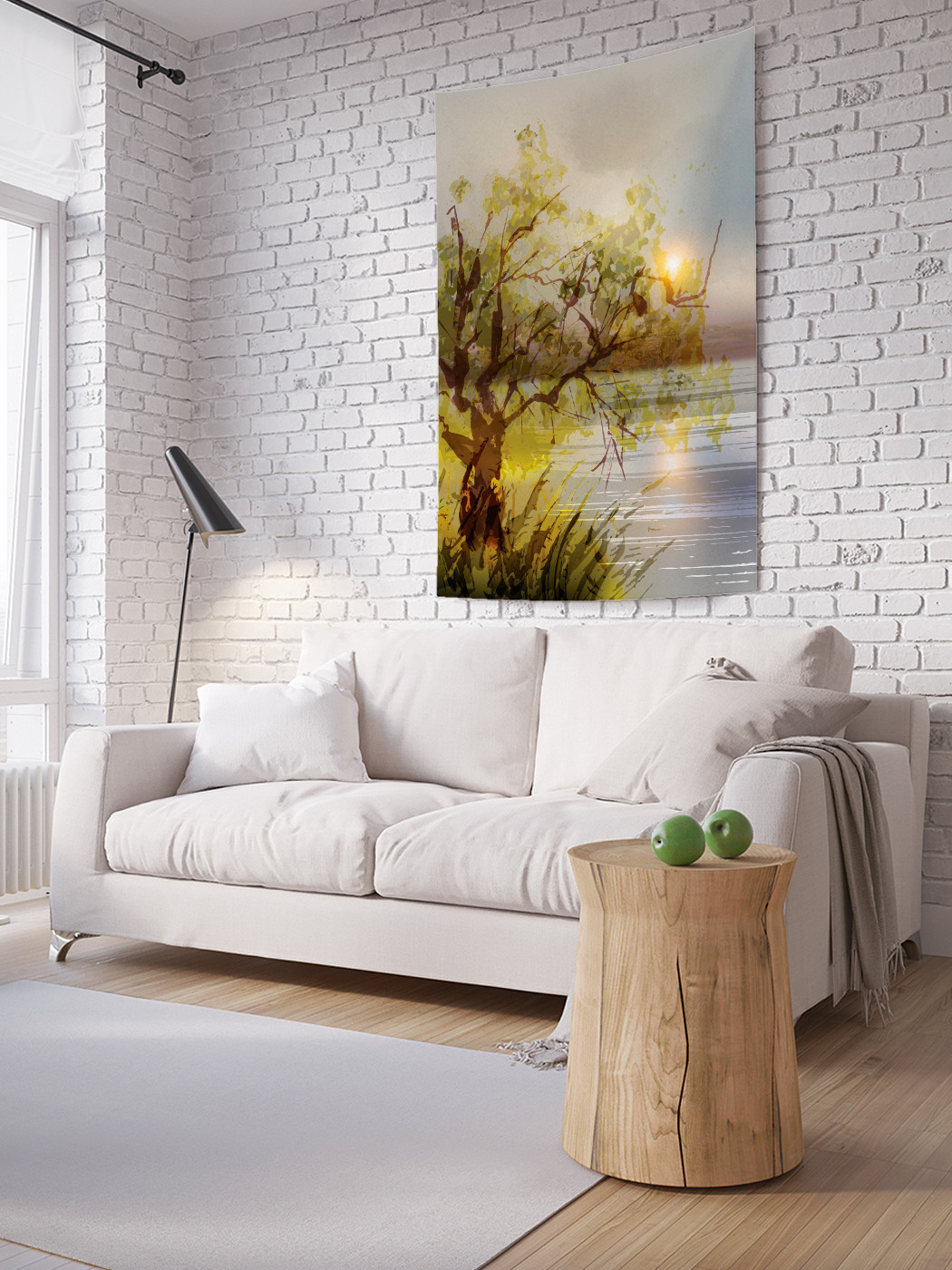 

Вертикальное фотопанно на стену JoyArty Солнце отдыхает на ветках 100x150 см, Солнце отдыхает на ветках