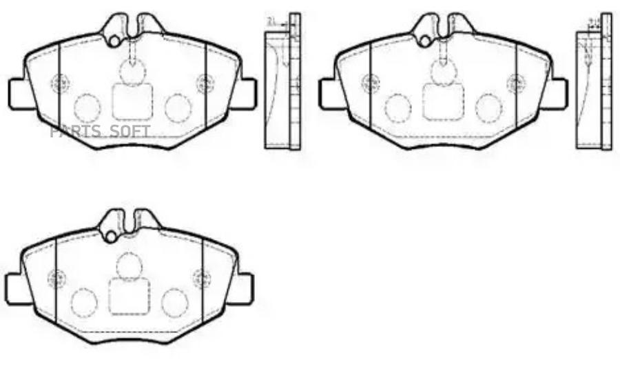 

Тормозные колодки HSB передние HP9918
