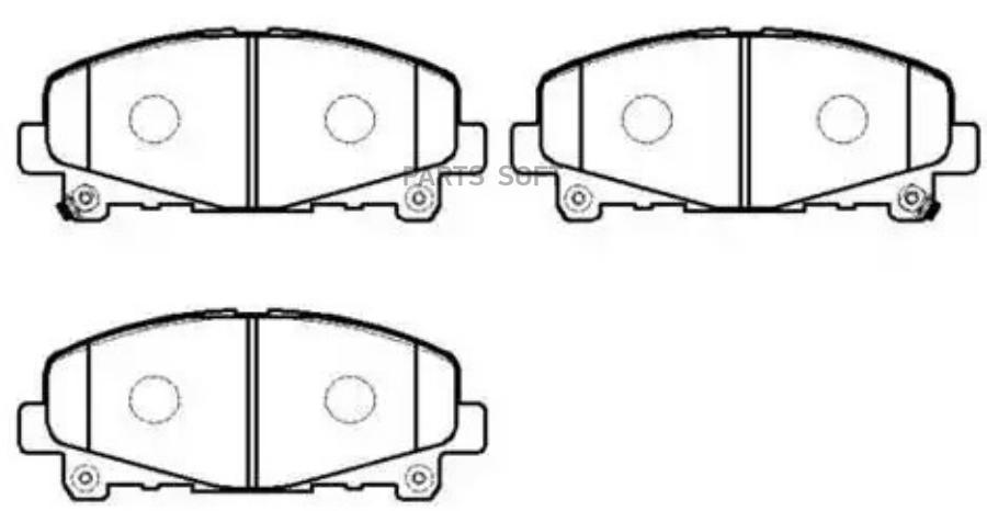 

Колодки тормозные дисковые передн передн. HONDA: Accord(EUR) 08- () 1шт HSB HP9930