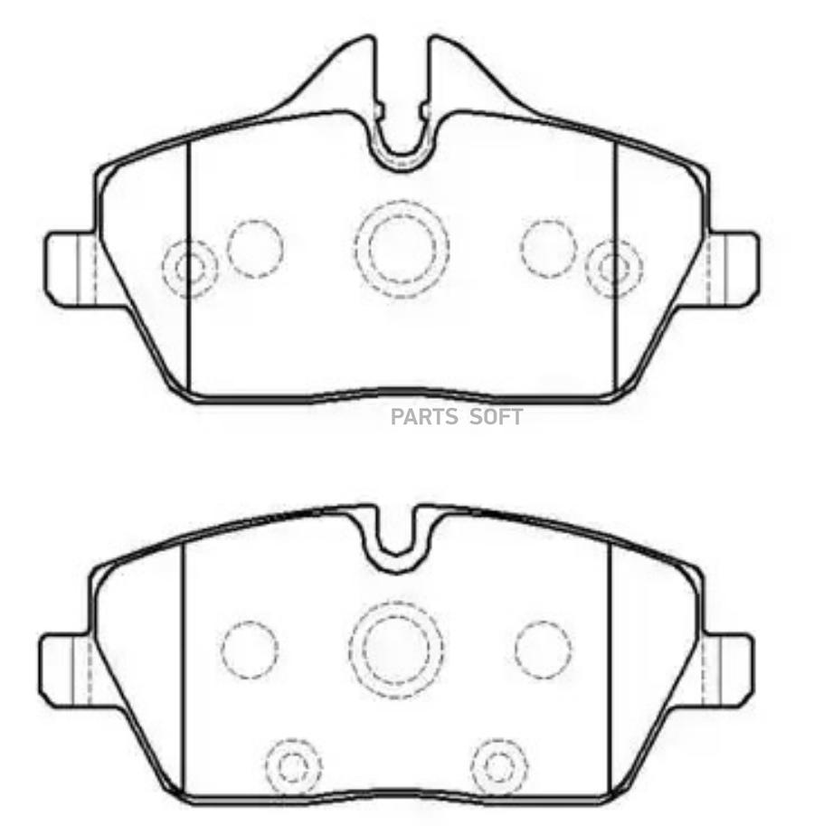

Колодки тормозные дисковые BMW: 1-Series (E82)(E87)(E88) 04.9- () 1шт HSB HP9951