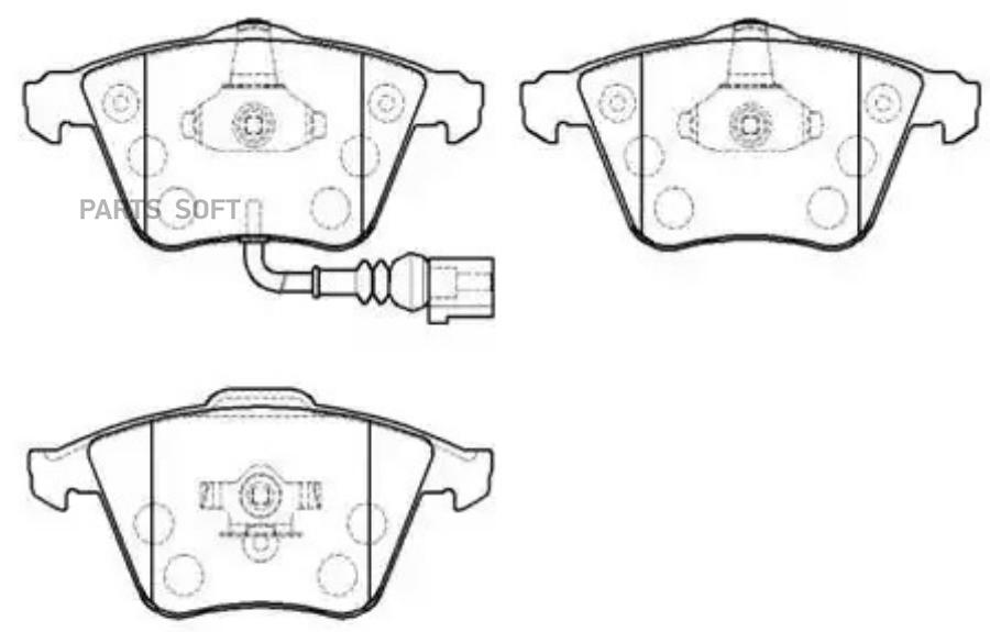 

Колодки тормозные дисковые AUDI: A3 Sedan(8P1), Sportback(8PA) 03.7-, SKODA Sup HSB HP9954
