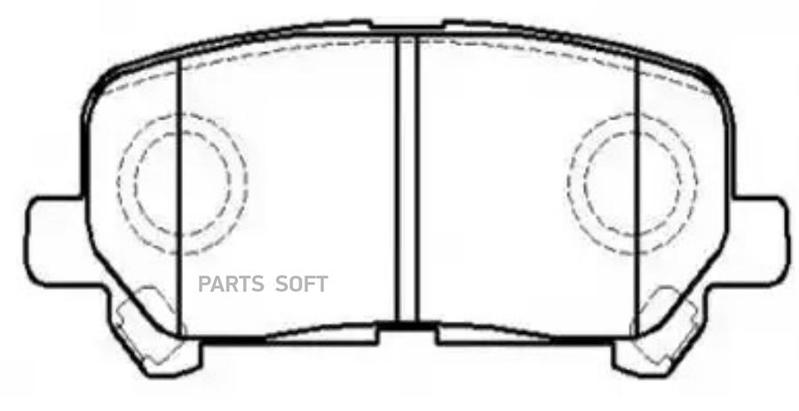 

Колодки тормозные дисковые задн ACURA: MDX 07-11, HONDA: PILOT 09-11, ODYSSEY 2 HSB HP9996