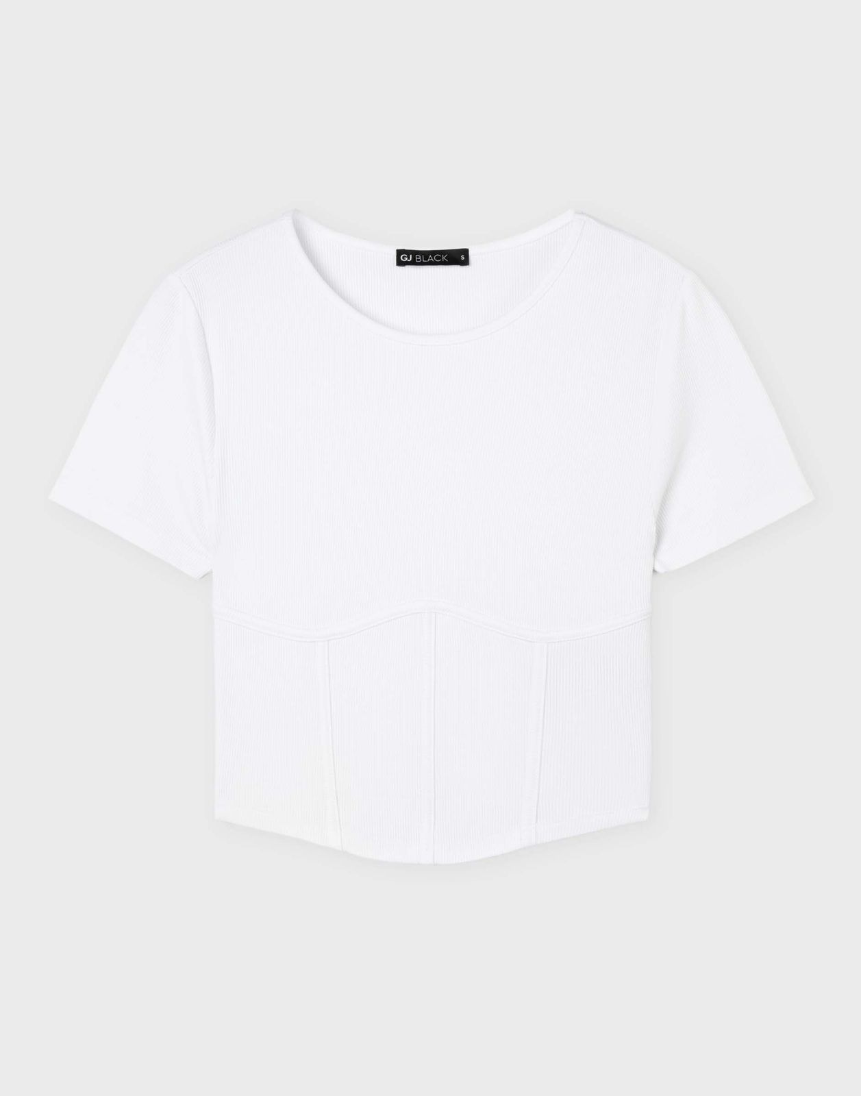 

Кроп-топ женский Gloria Jeans GKT022882 белый M/170, GKT022882