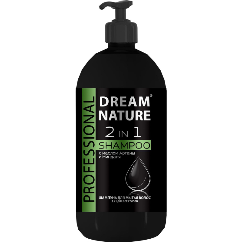 Шампунь Dream Nature PROFESSIONAL c маслом Арганы и Миндаля 1 л