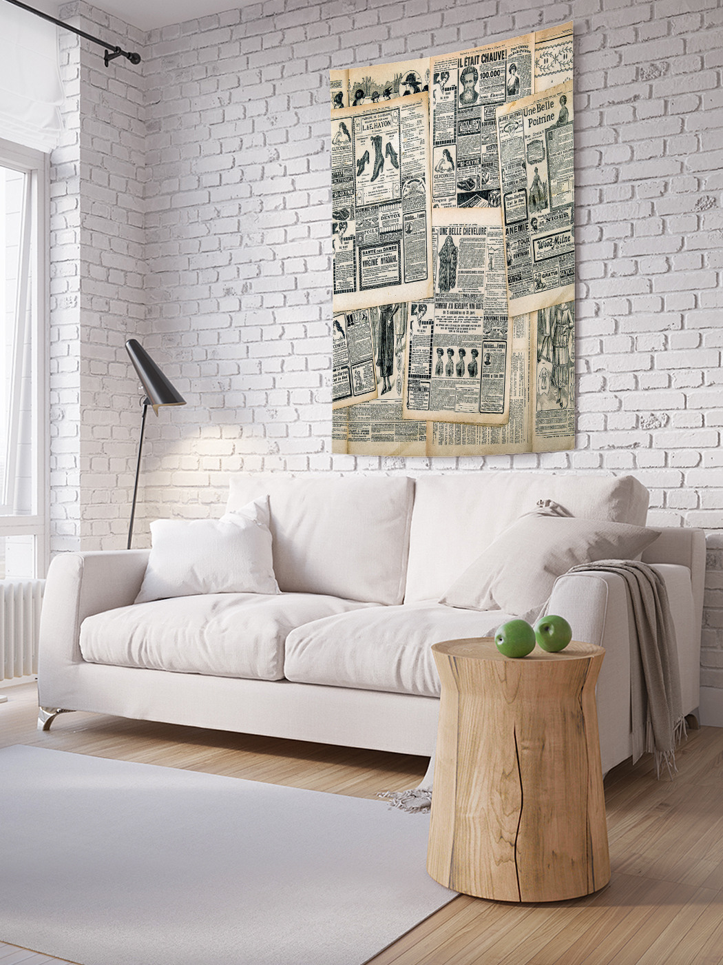 

Вертикальное фотопанно на стену JoyArty Газетные редакции 100x150 см, Газетные редакции