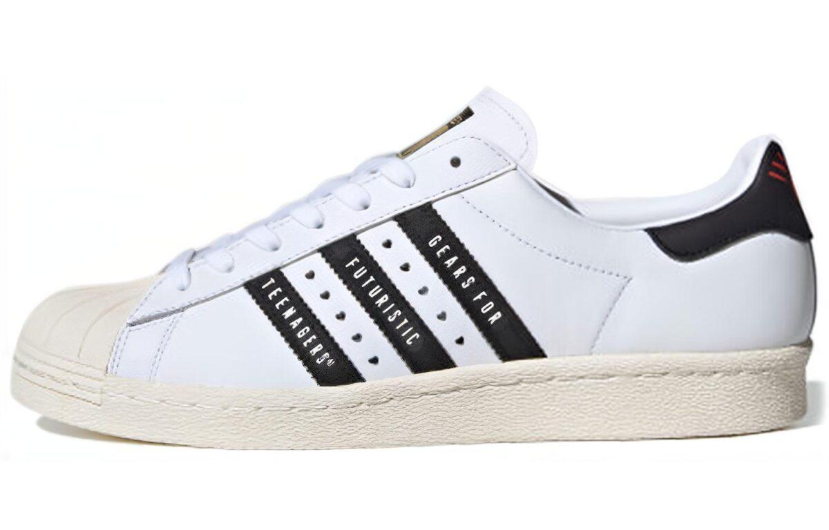 

Кеды унисекс Adidas Superstar 80s Human Made белые 41 EU, Белый, Superstar 80s Human Made