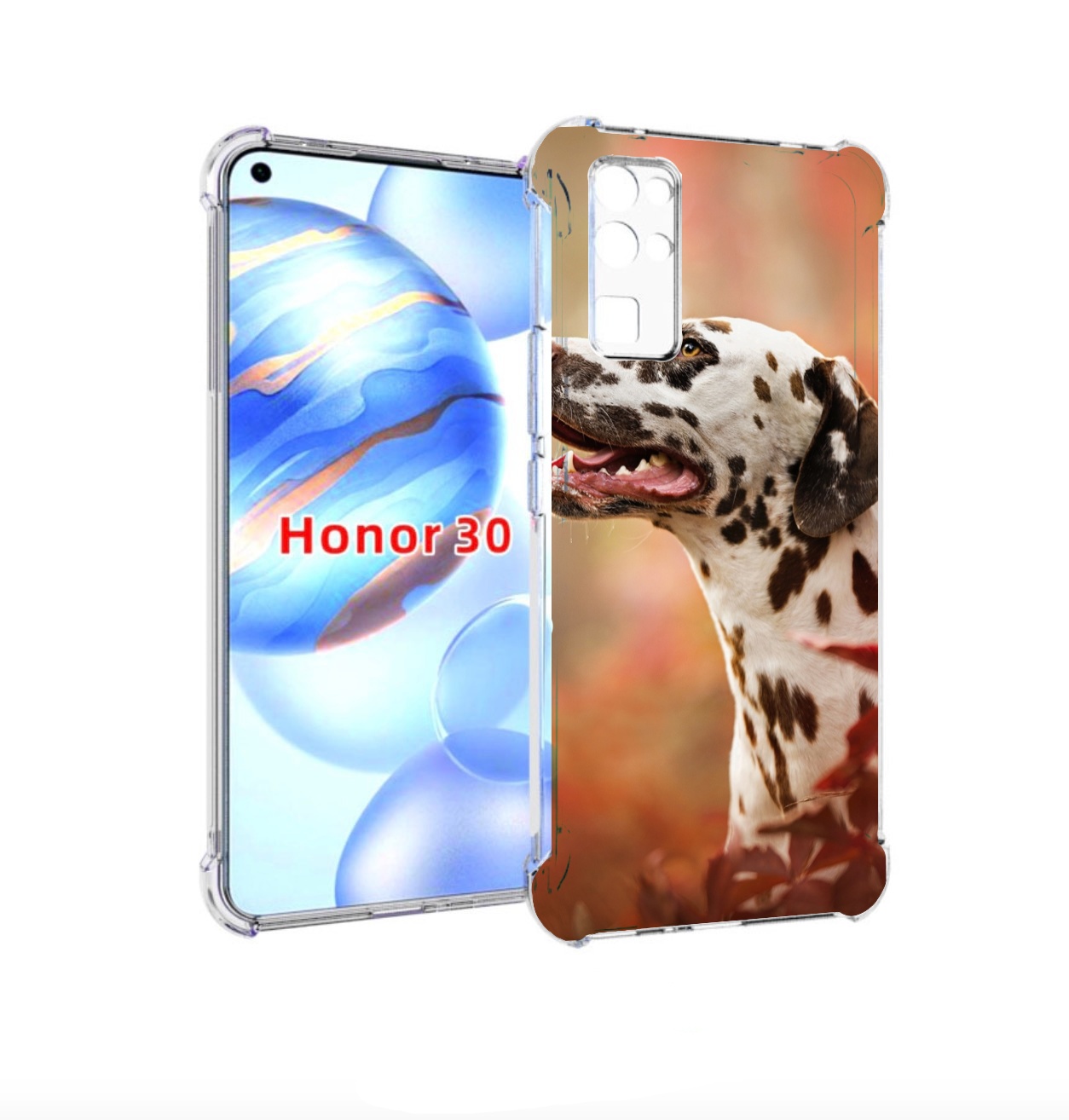 

Чехол бампер MyPads далматин для Honor 30 (BMH-AN10) противоударный, Прозрачный, Tocco