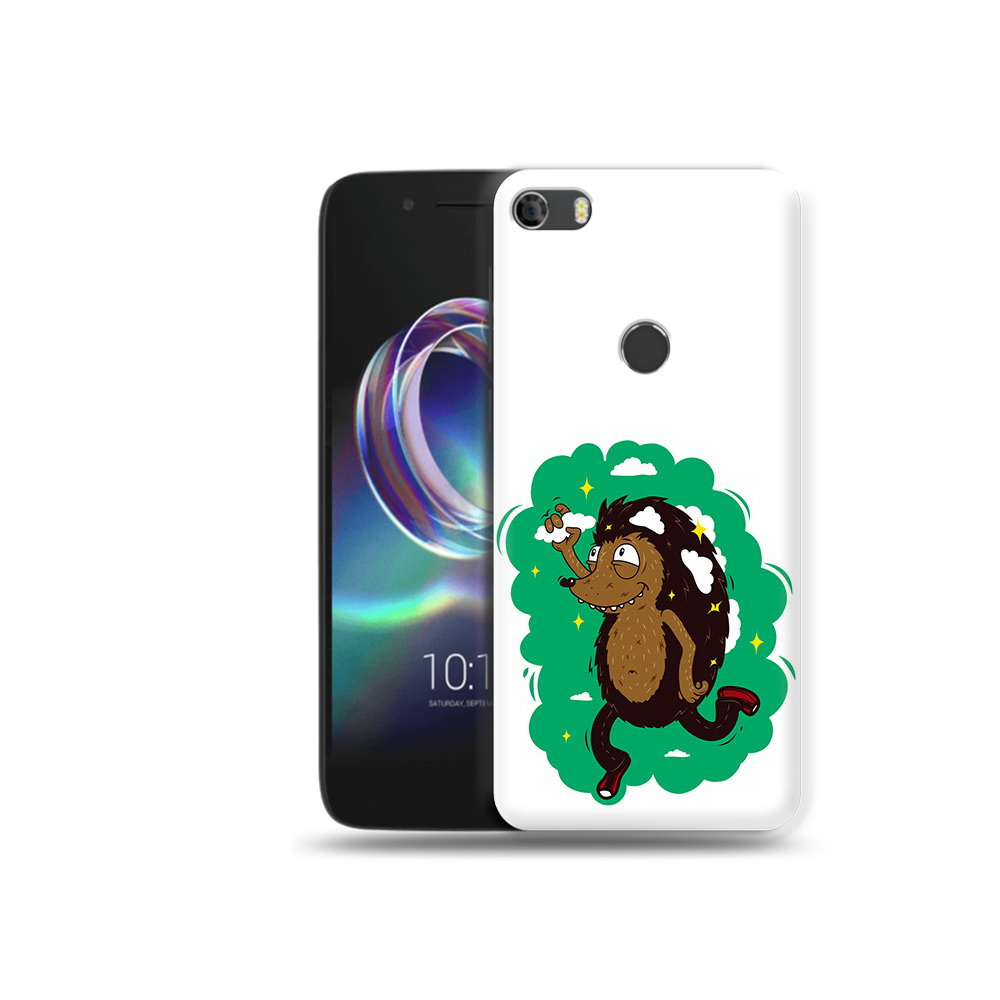 

Чехол MyPads Tocco для Alcatel Idol 5 Ежик в облаках, Прозрачный, Tocco