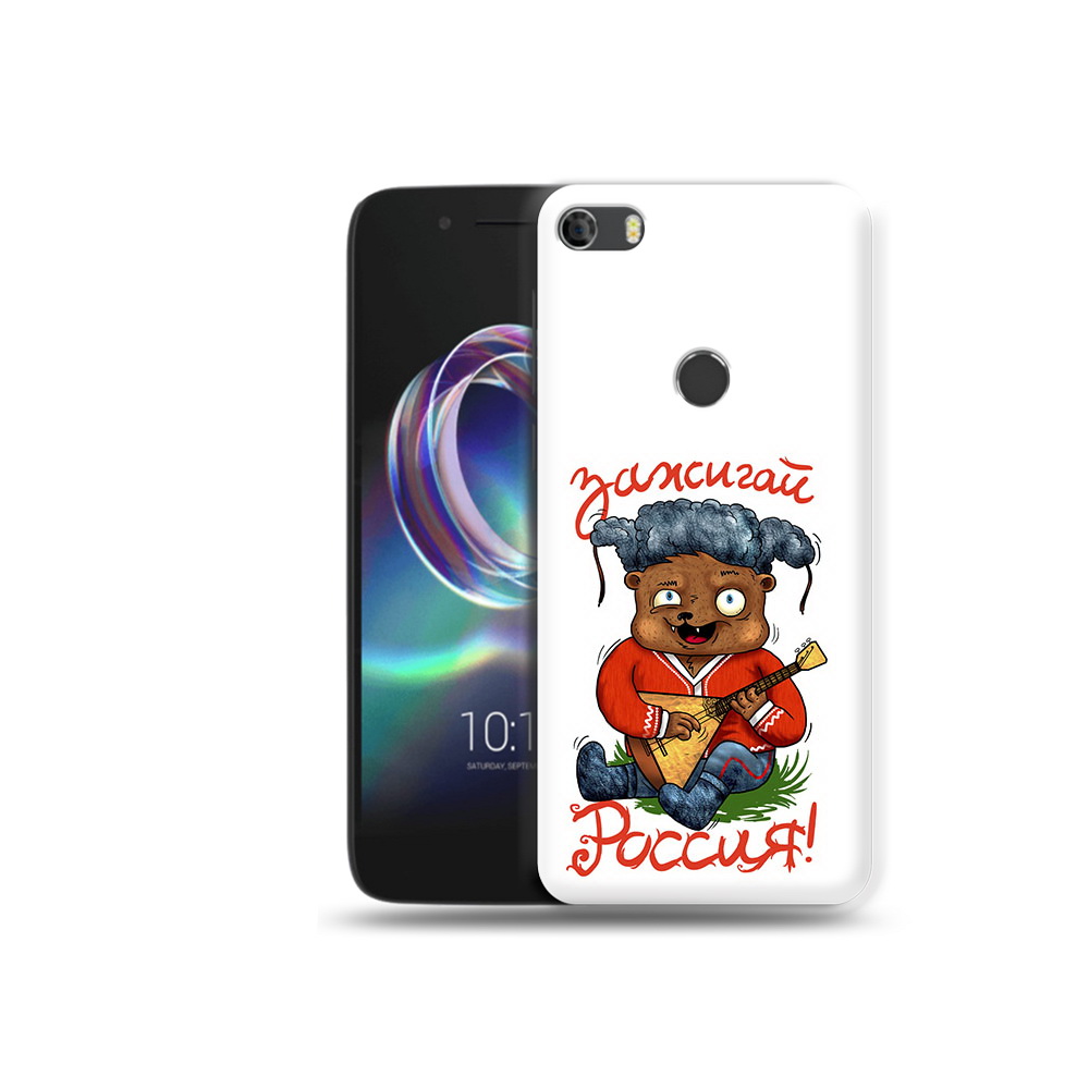 

Чехол MyPads Tocco для Alcatel Idol 5 Зажигай Россия, Прозрачный, Tocco