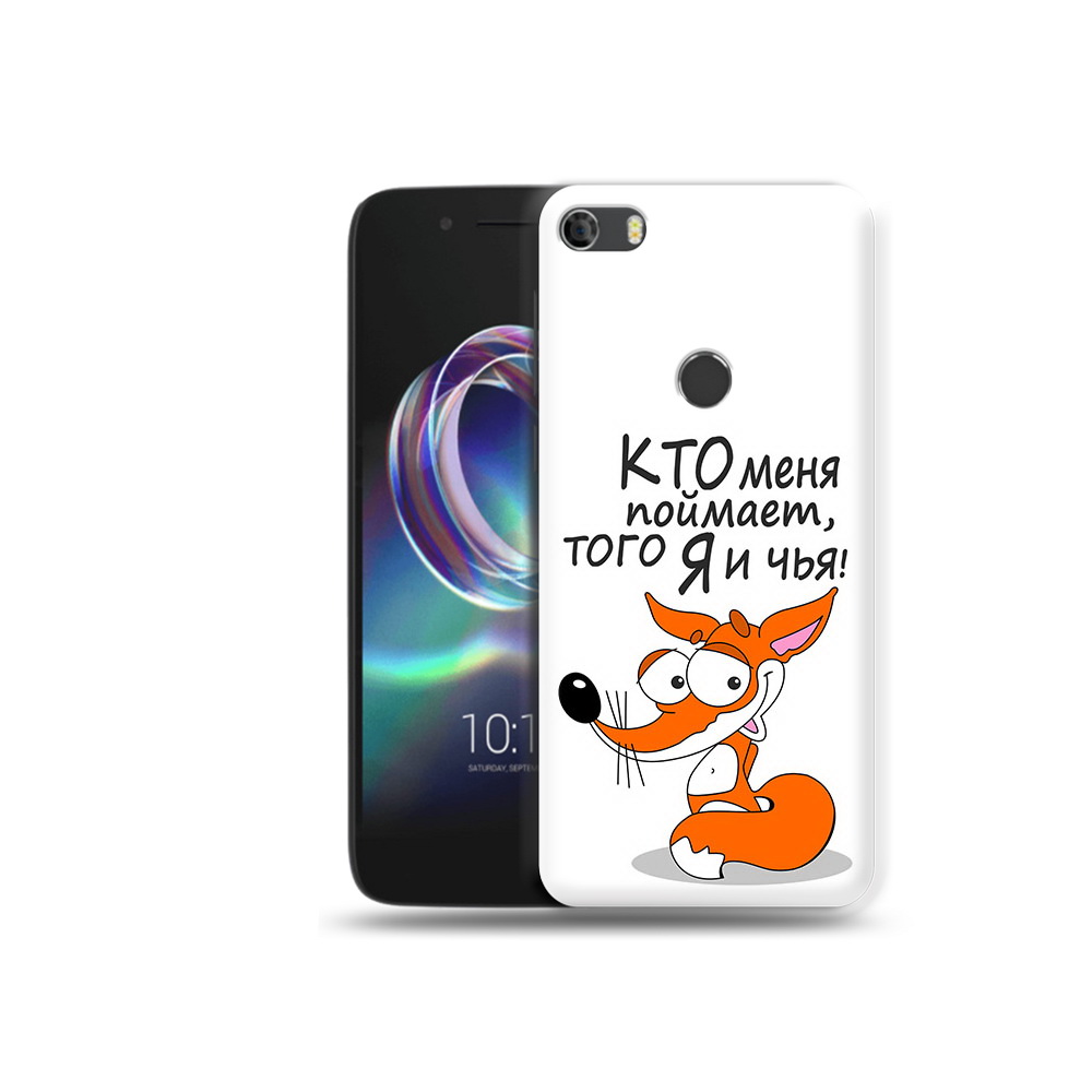 

Чехол MyPads Tocco для Alcatel Idol 5 Кто меня поймает того я и чья, Прозрачный, Tocco