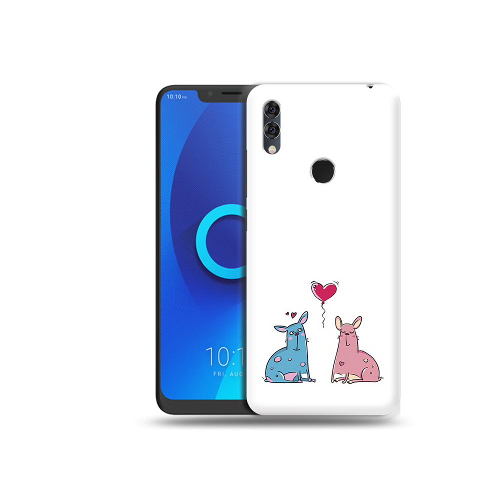 

Чехол MyPads Tocco для Alcatel 5V Лама любовь, Прозрачный, Tocco