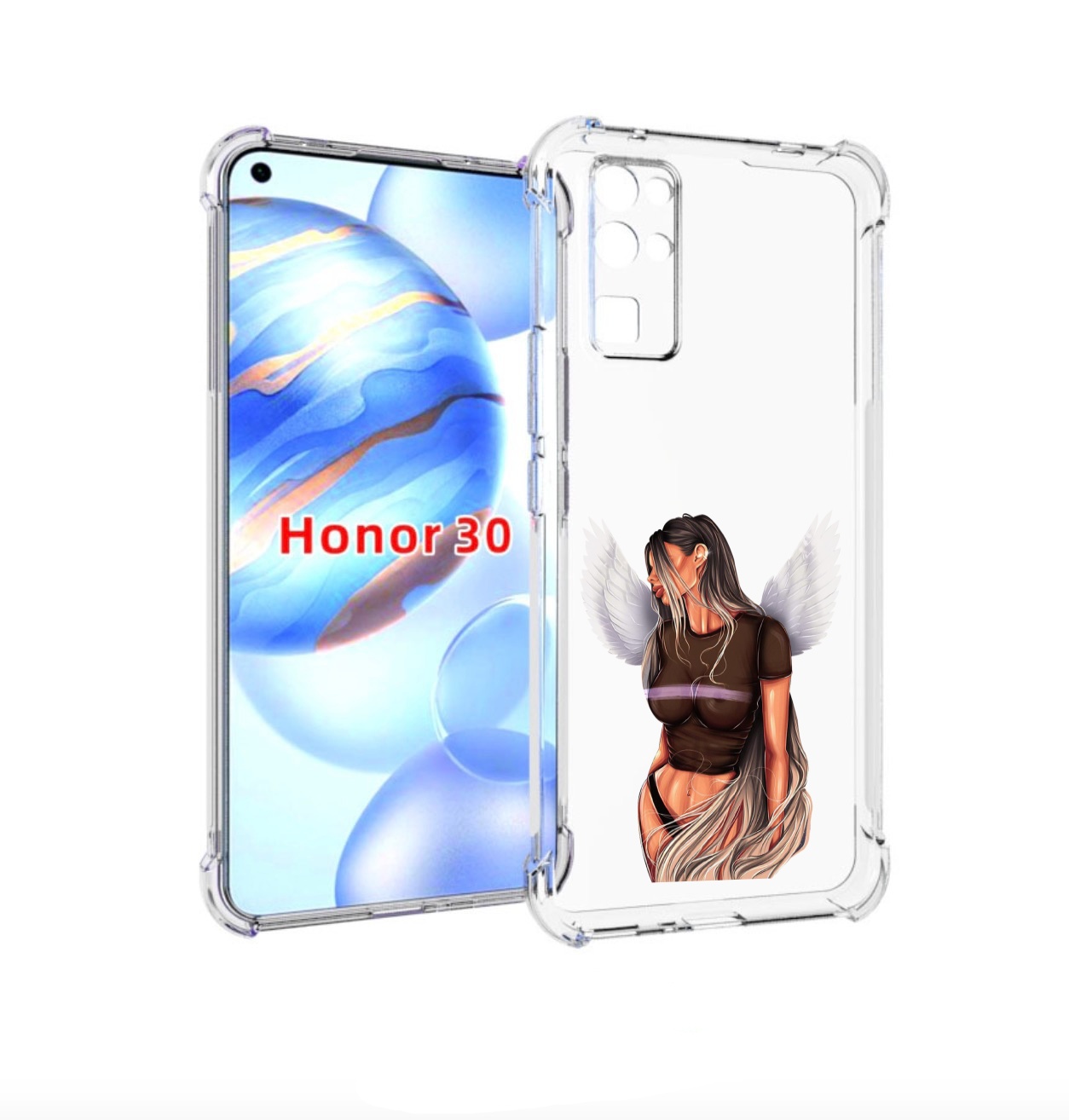 

Чехол бампер MyPads девушка-ангел-с-крыльями женский для Honor 3, Прозрачный, Tocco