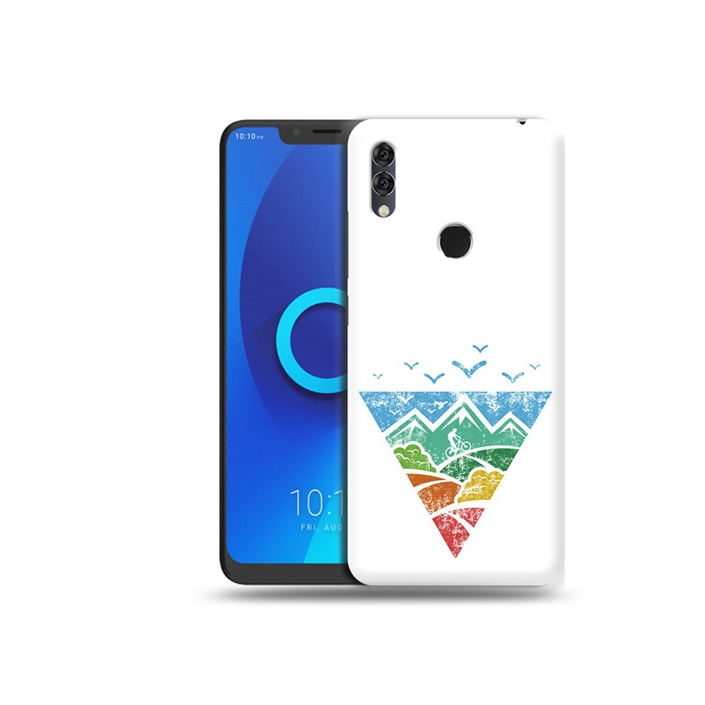 

Чехол MyPads Tocco для Alcatel 5V Лес земля море чайки, Прозрачный, Tocco