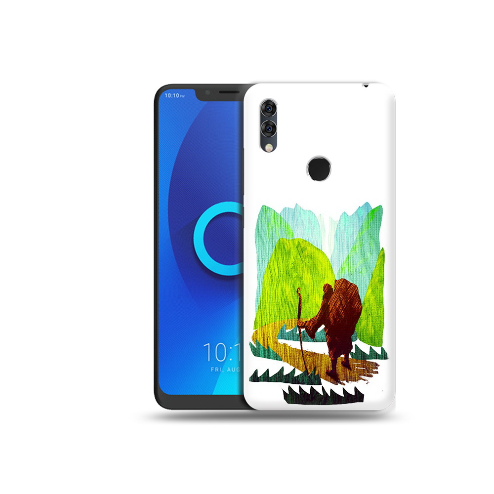 

Чехол MyPads Tocco для Alcatel 5V Лесная тропа, Прозрачный, Tocco