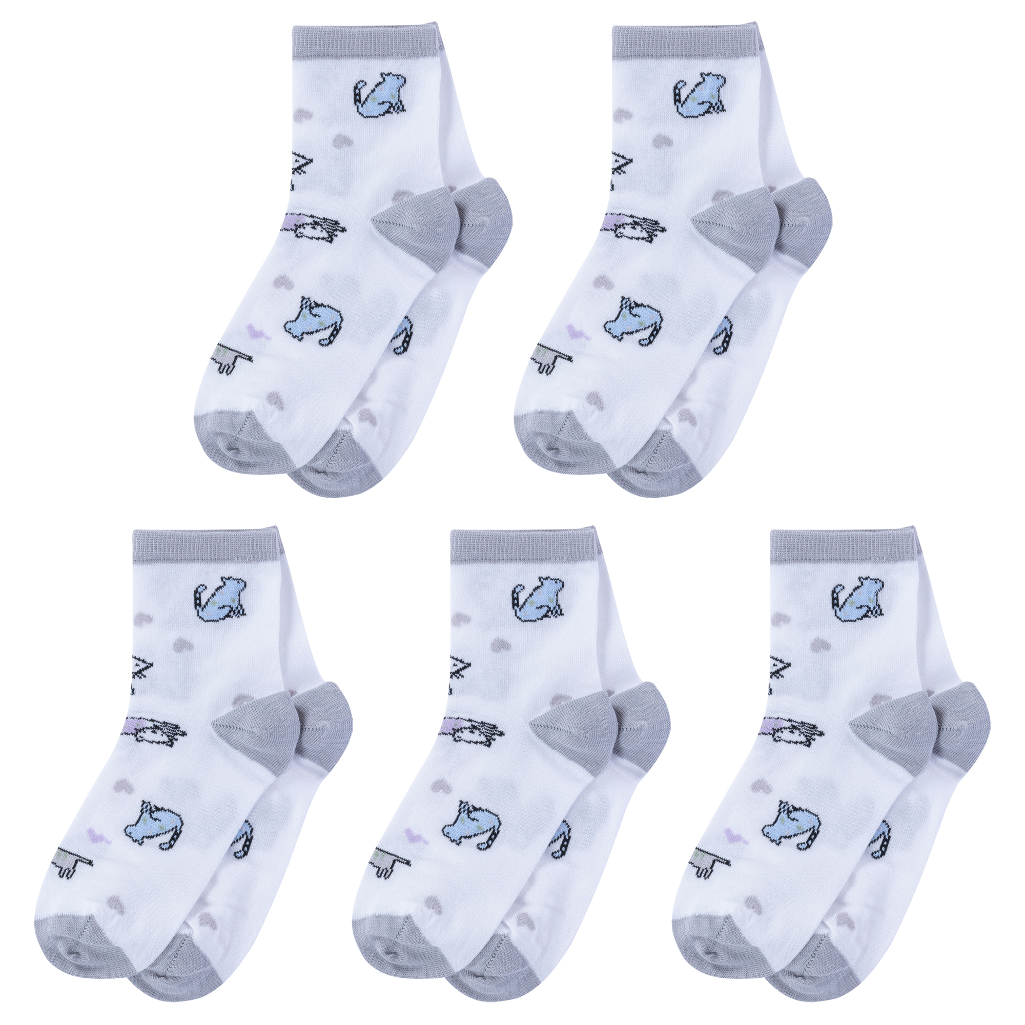 

Носки детские LorenzLine 5-Л98 цв. серый; белый р. 12-14, 5-Л98