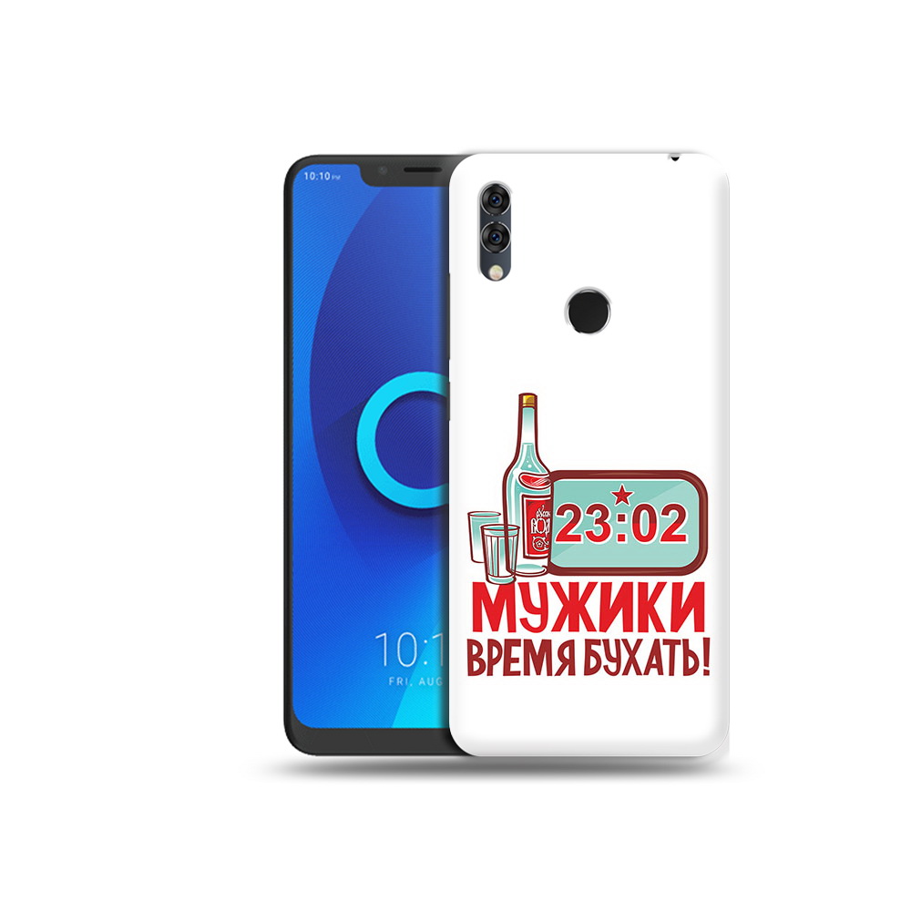 

Чехол MyPads Tocco для Alcatel 5V 23 февраля время пить!, Прозрачный, Tocco