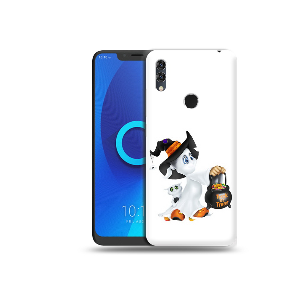 

Чехол MyPads Tocco для Alcatel 5V Маленький призрак, Прозрачный, Tocco
